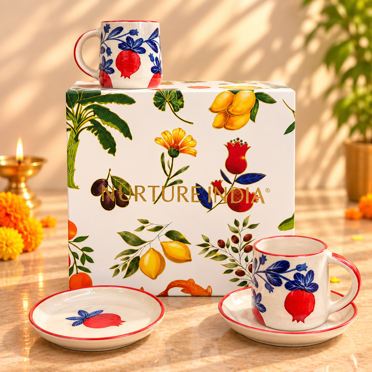 Set of 2 Mugs & 2 Tapas - Hamper