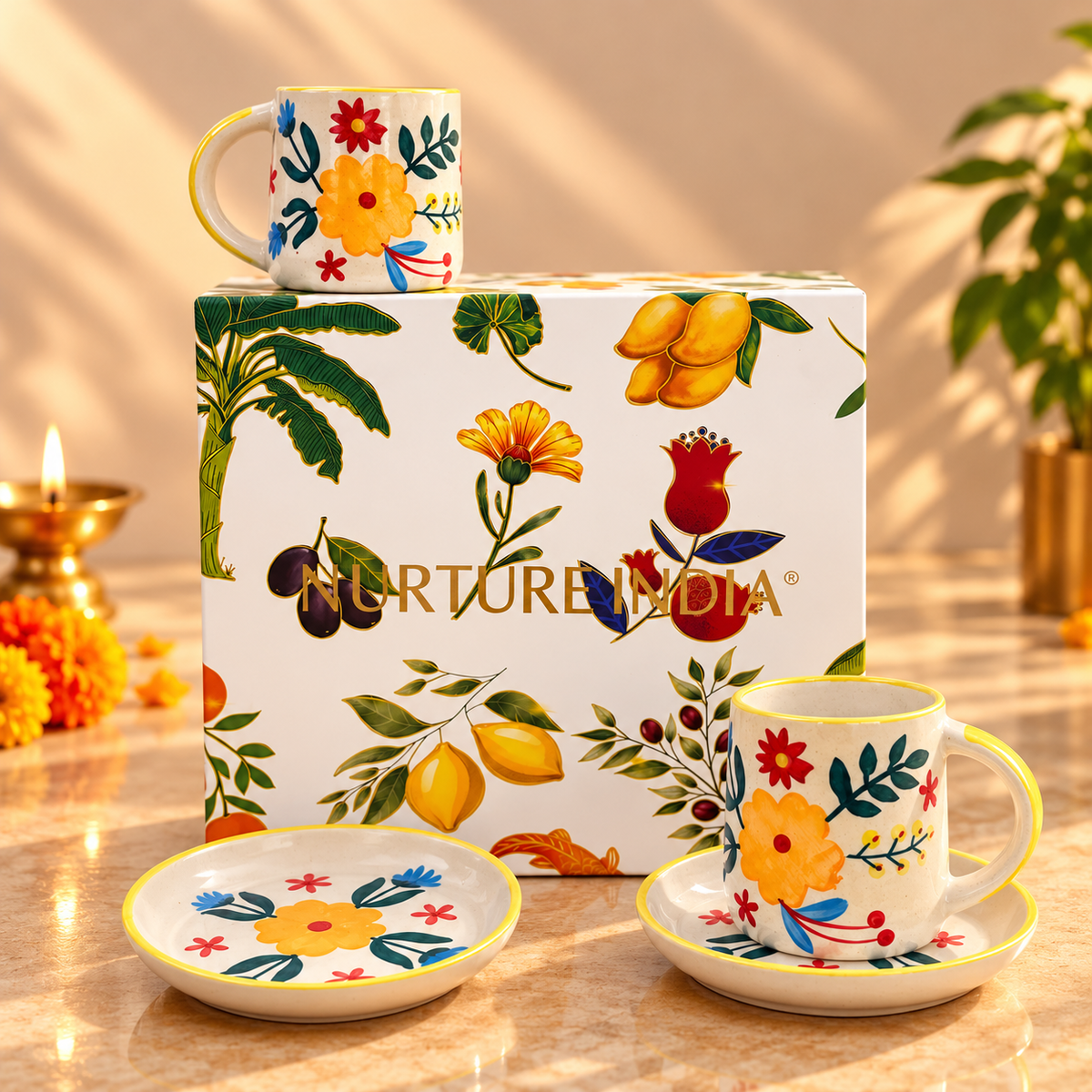 Set of 2 Mugs & 2 Tapas - Hamper