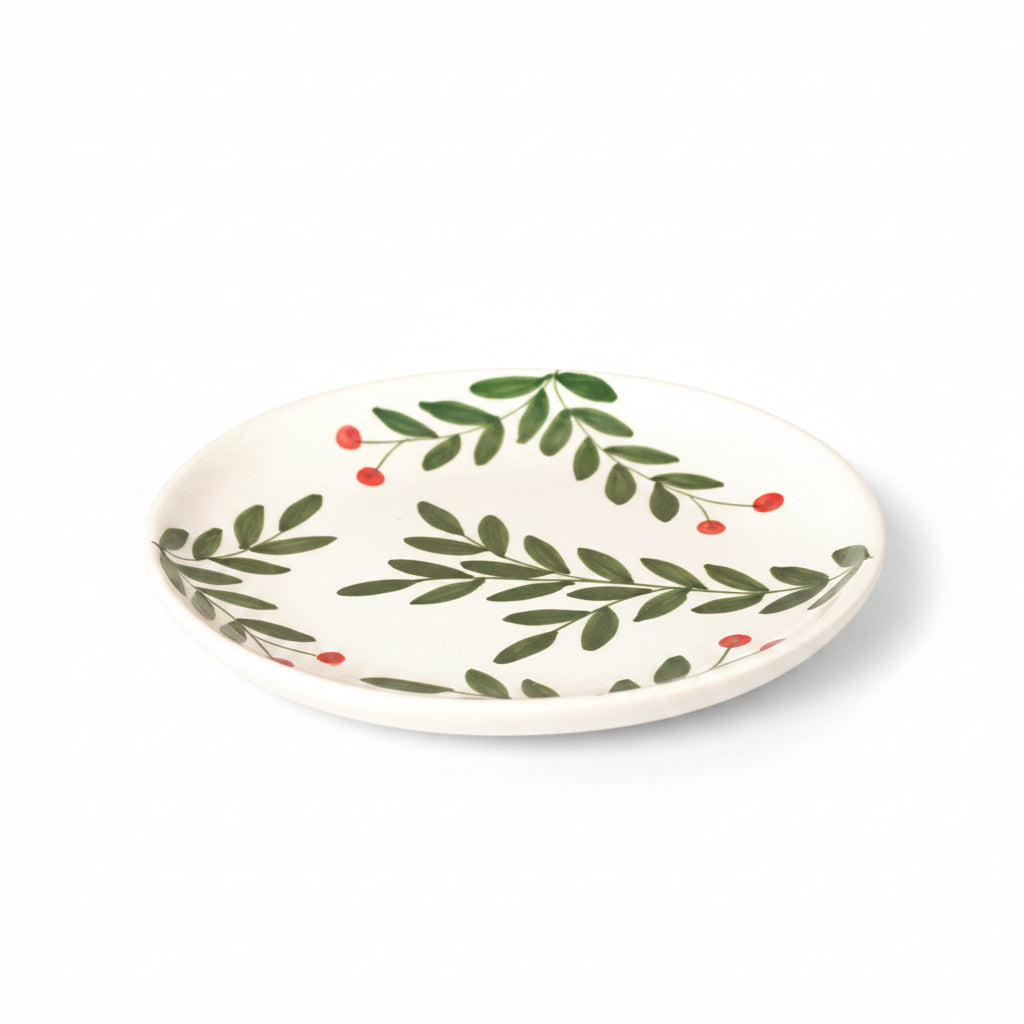 Olive Marigold Orange Mango Plates Combo - Buy 3 Get 1 Free