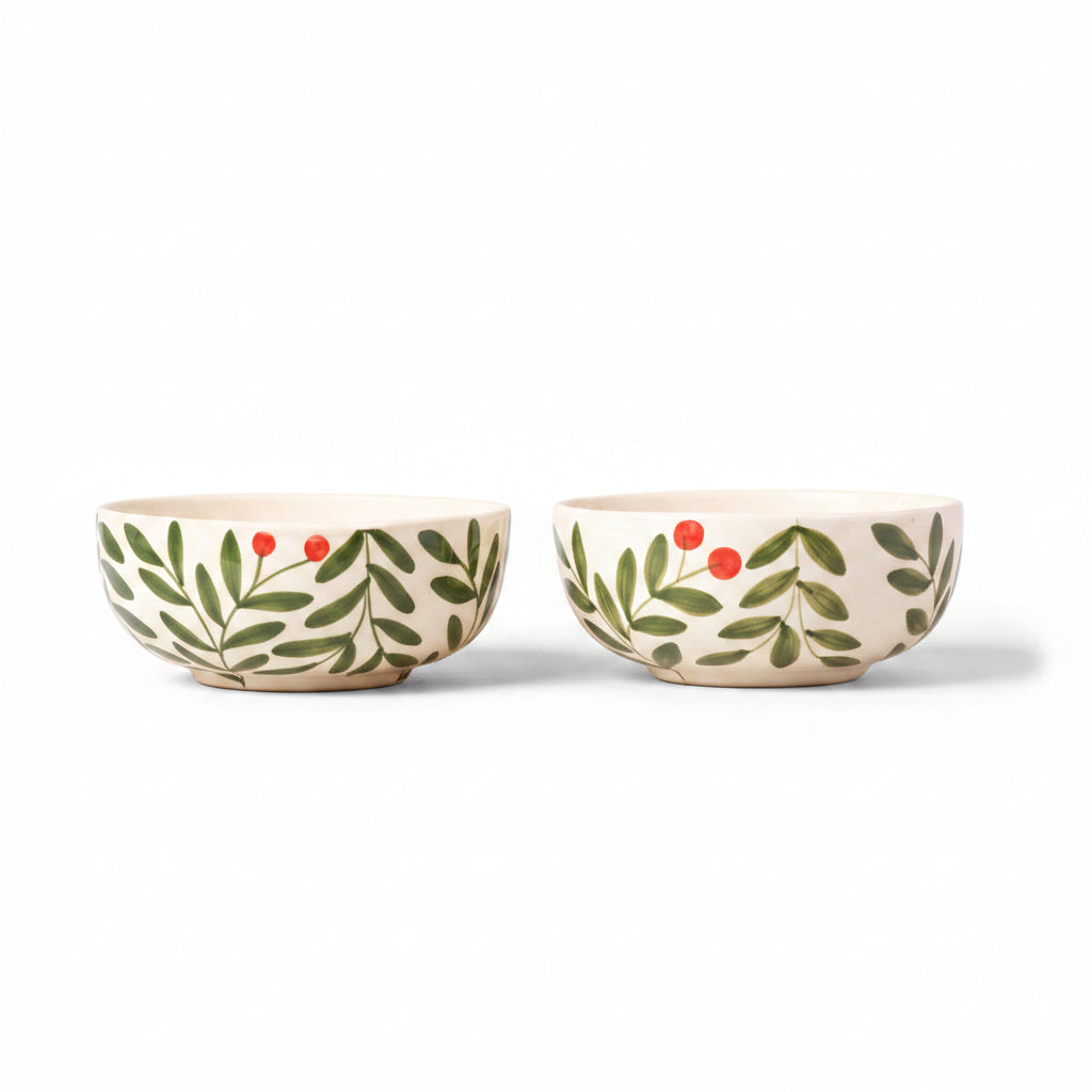 Olive Leaf Breakfast Set of 4
