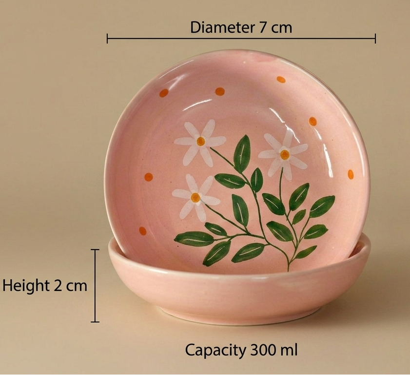Parijat Postcard Ceramic Bowl - Single