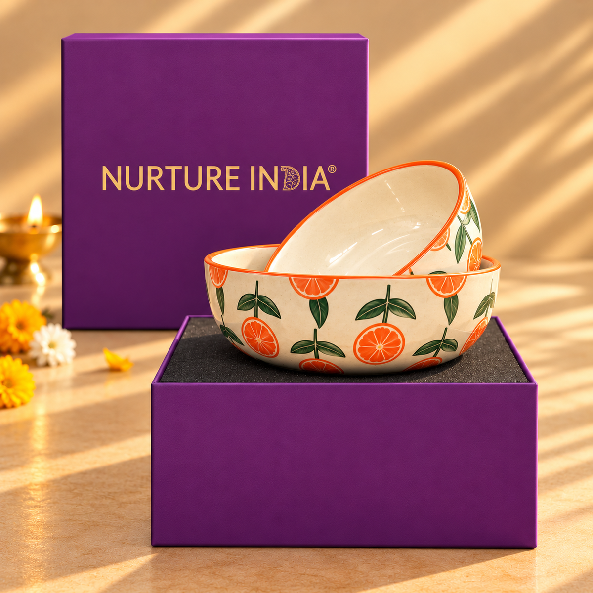 Small and Large Bowl - Gift Box (Purple)