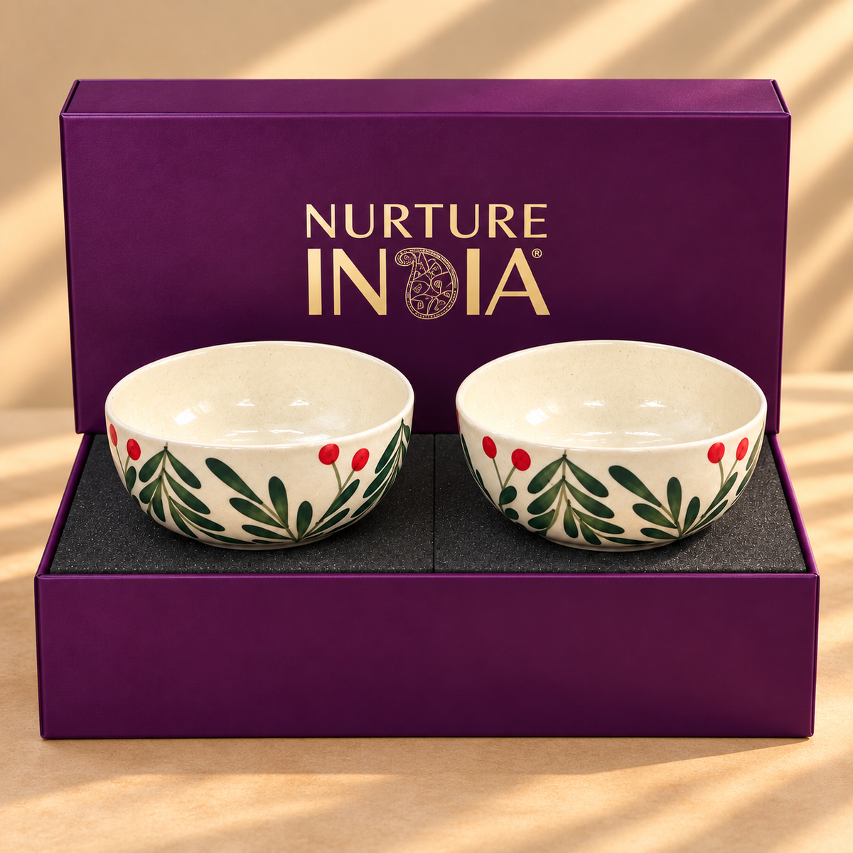 Small Bowls set of 2 - Gift Box (Purple )