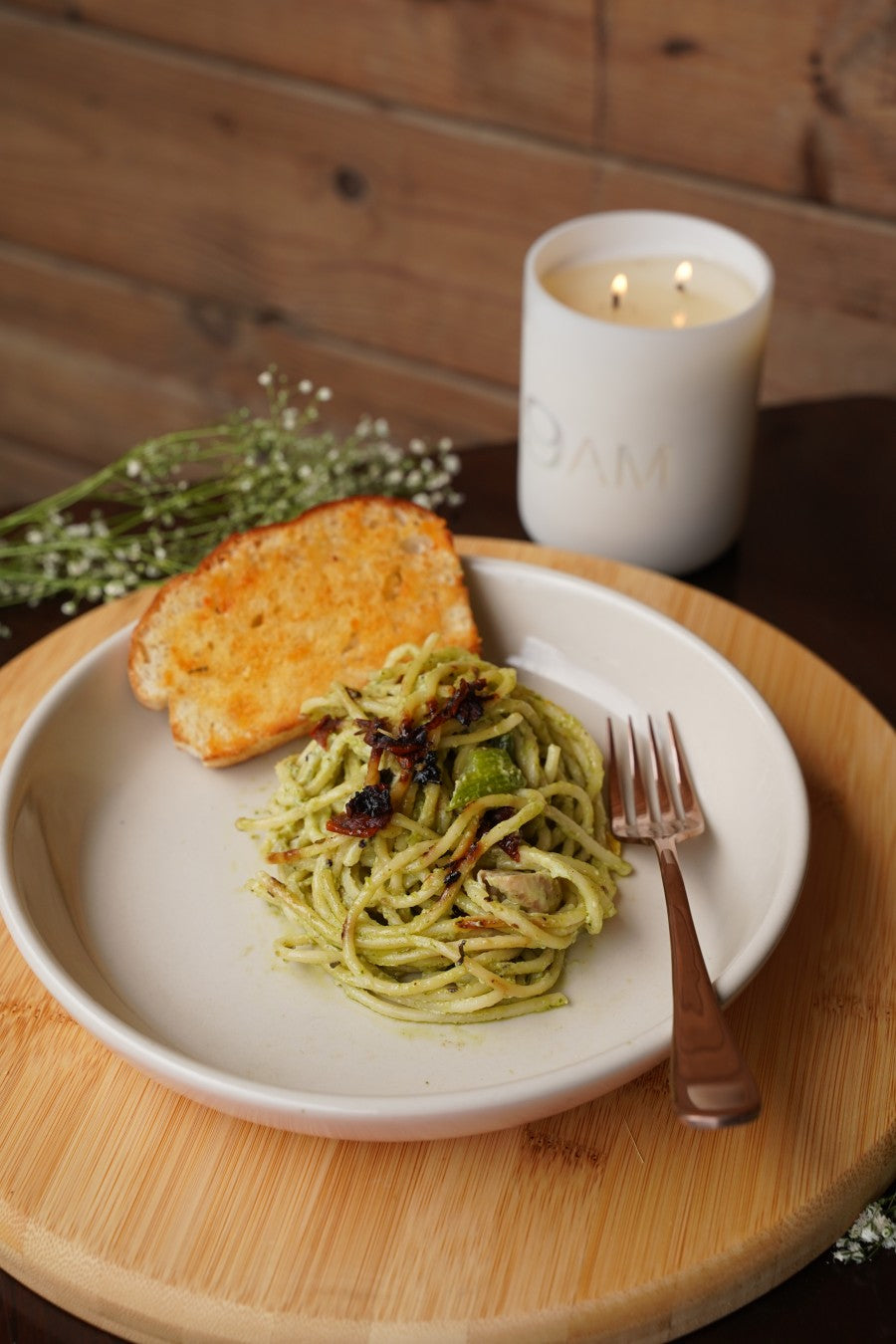 Salmon Pink Pasta Bowl