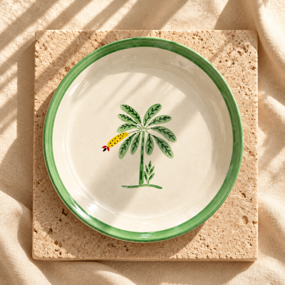 Banana Bloom Handpainted Dinner Plate (10.5 inches)