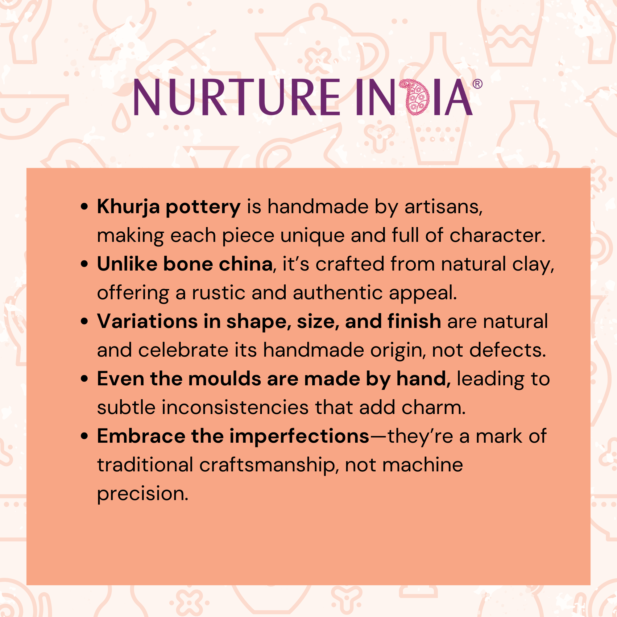 Set - Narangi Orange Ceramic Small Bowls