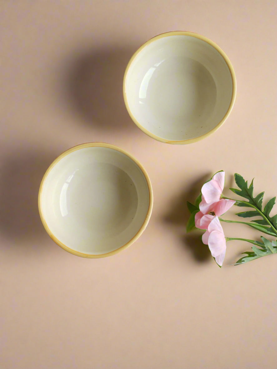 Set - Floral Extravaganza Ceramic Small Bowls