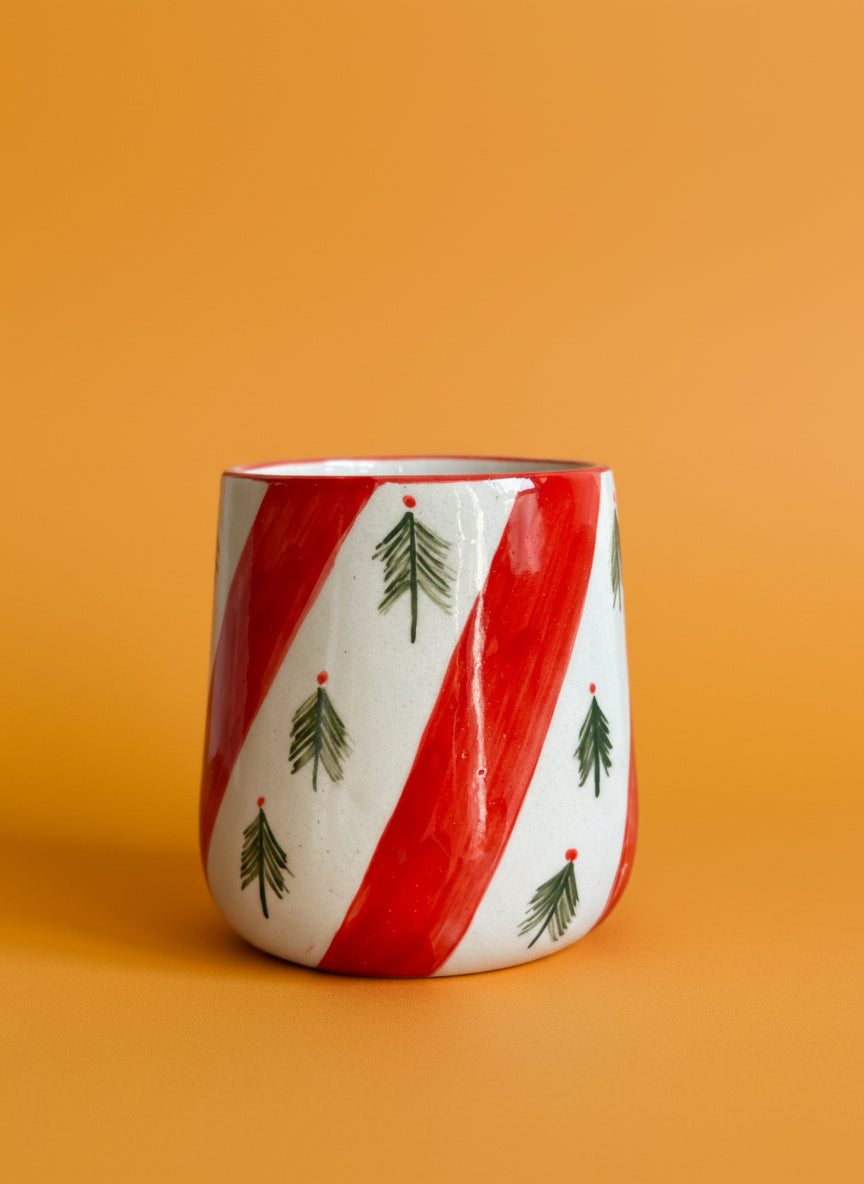 Christmas Tree Green Ceramic Mug (300ml)