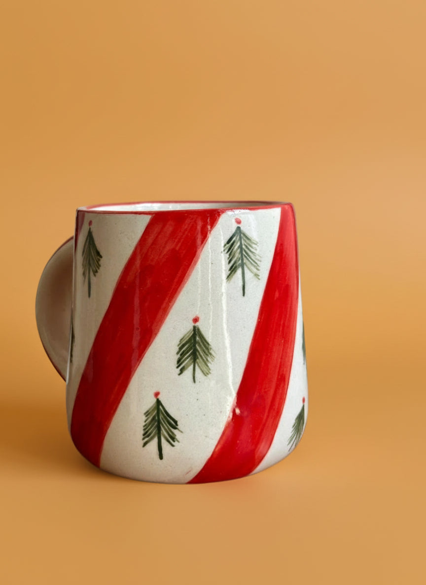 Christmas Tree Green Ceramic Mug (300ml)