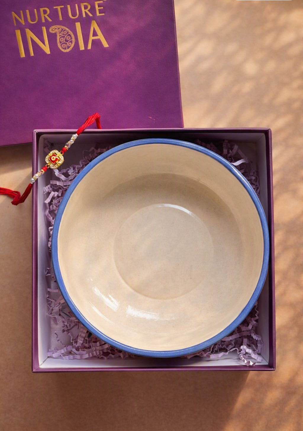 Lemon Leafy Ceramic Bowl Hamper