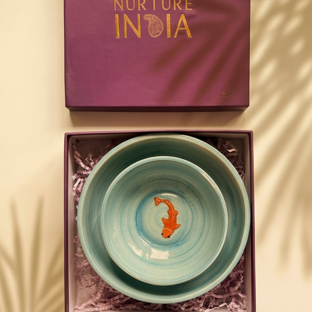 Koi Mulaqaat Fish Ceramic Bowl Hamper