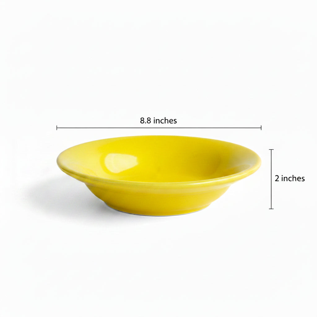 Yellow Pasta Plates Nurture India