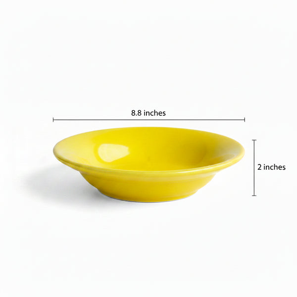 Yellow Pasta Plates Nurture India