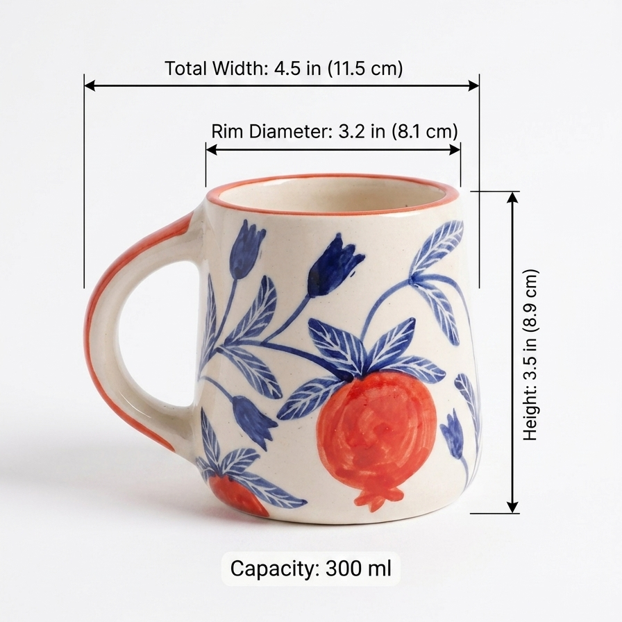 Anaar Bazaar Ceramic Coffee Mug (300ml)