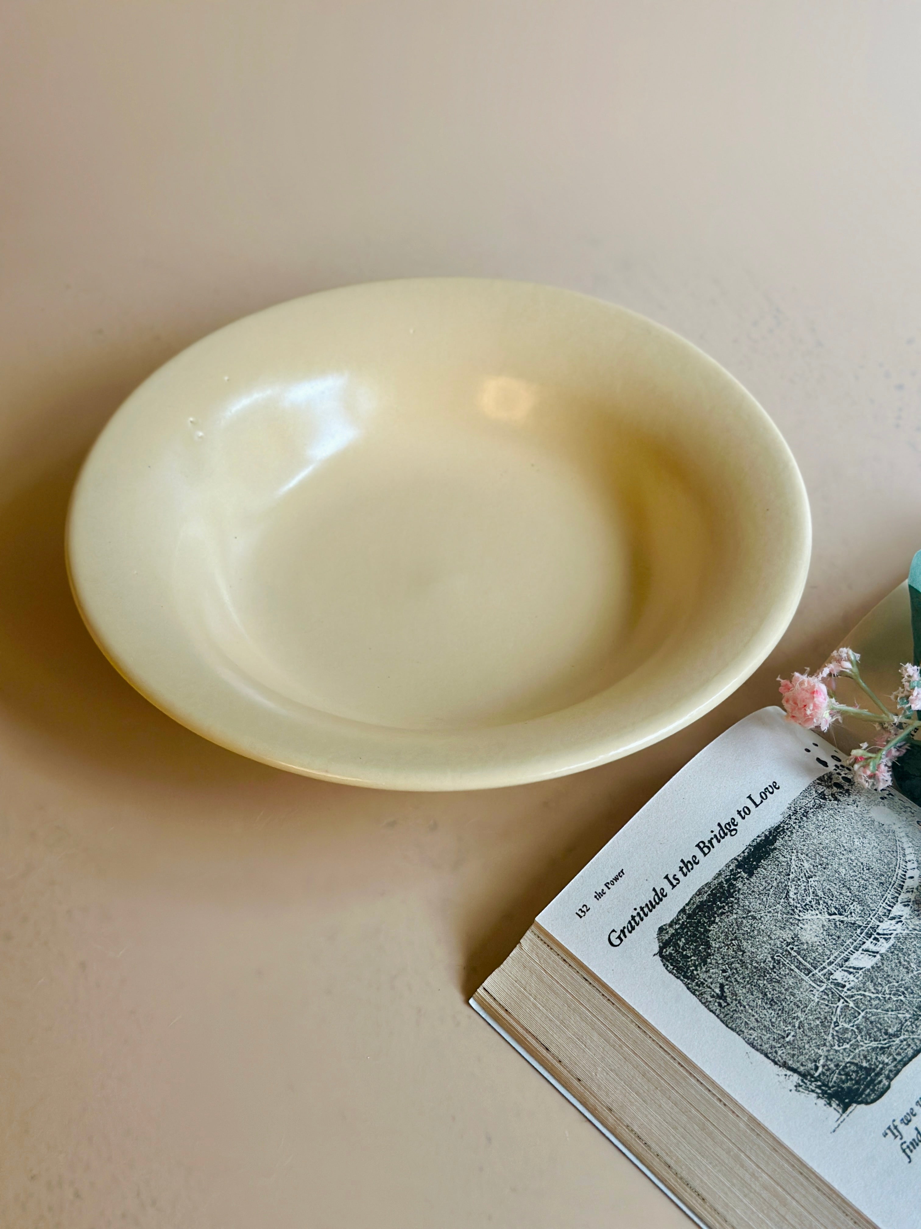 beige pasta plate nurture india