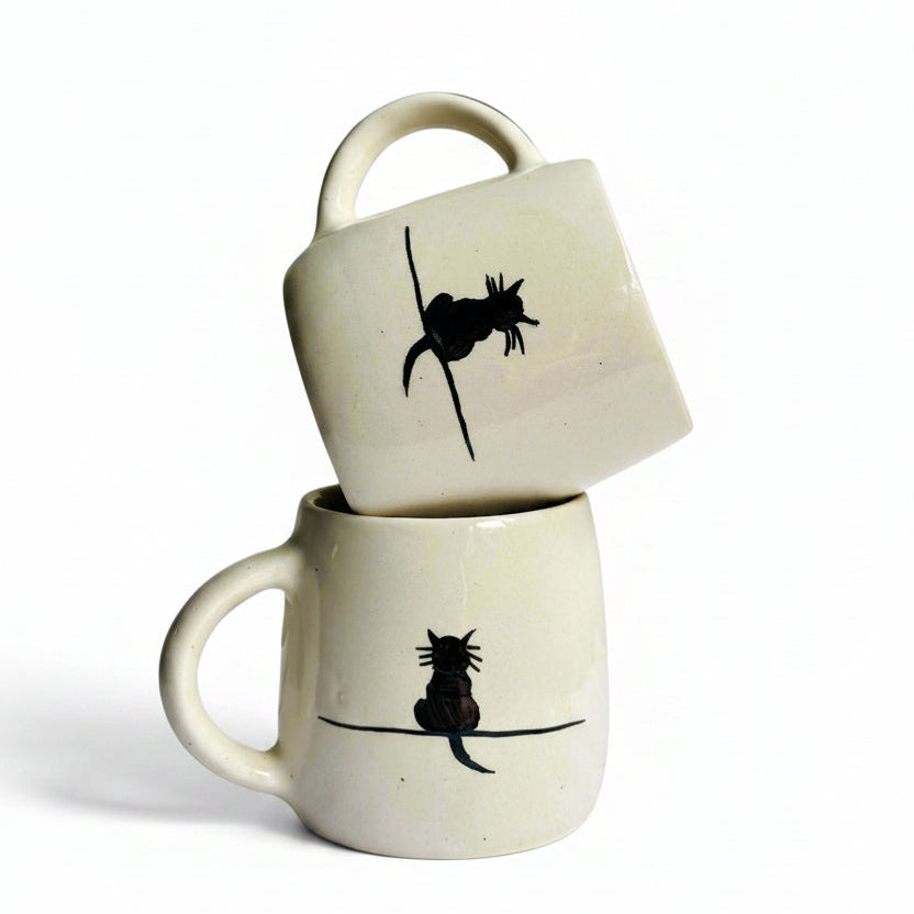 Black Cat Ceramic Mug (250ml)