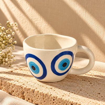Evil Eye Espresso Ceramic Mugs (300ml)