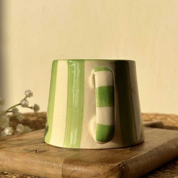 Gorgeous Green Ceramic Coffee Cup - 220ml - Nurture India