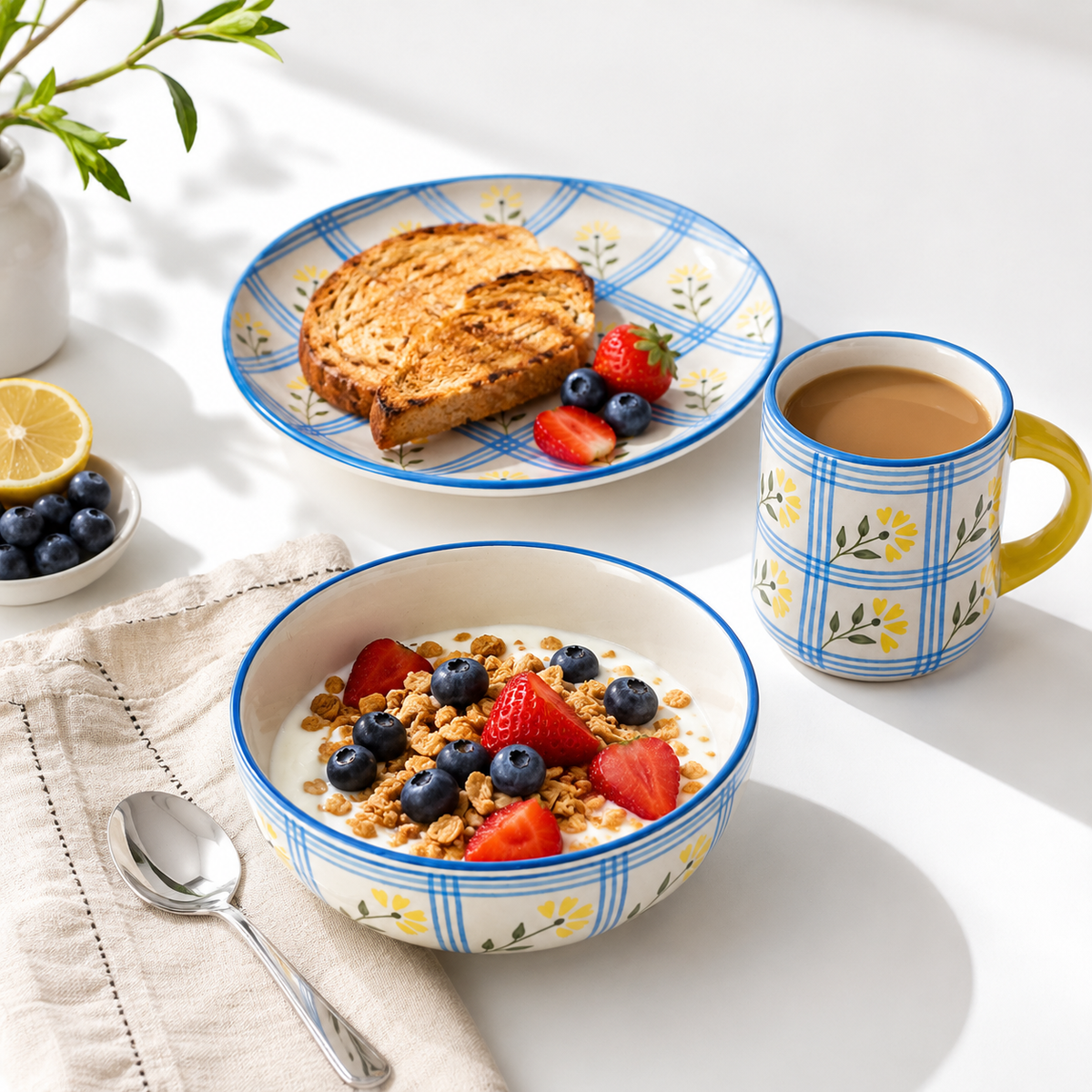 Ditsy Floral Breakfast Set of 3