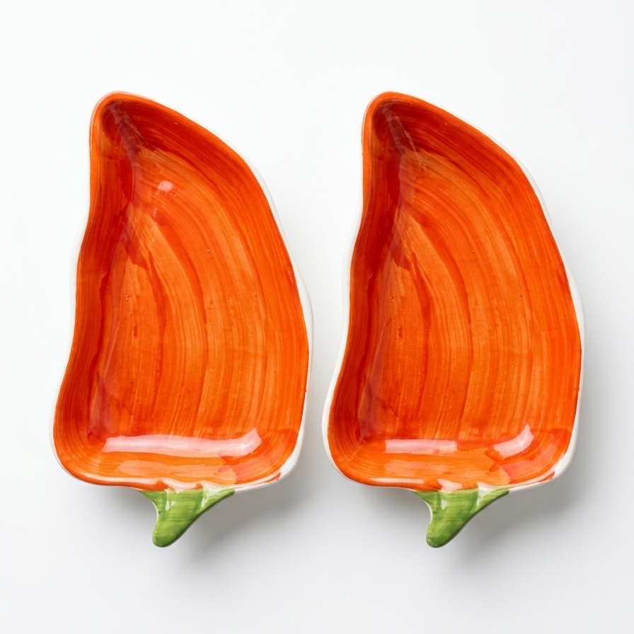 Spicy Chilli Platters - Set of 2 (Orange)
