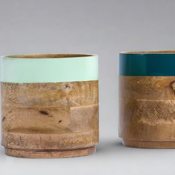 Light & Dark Green Planter Combo - Nurture India