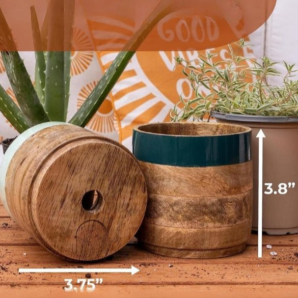 Light & Dark Green Planter Combo - Nurture India