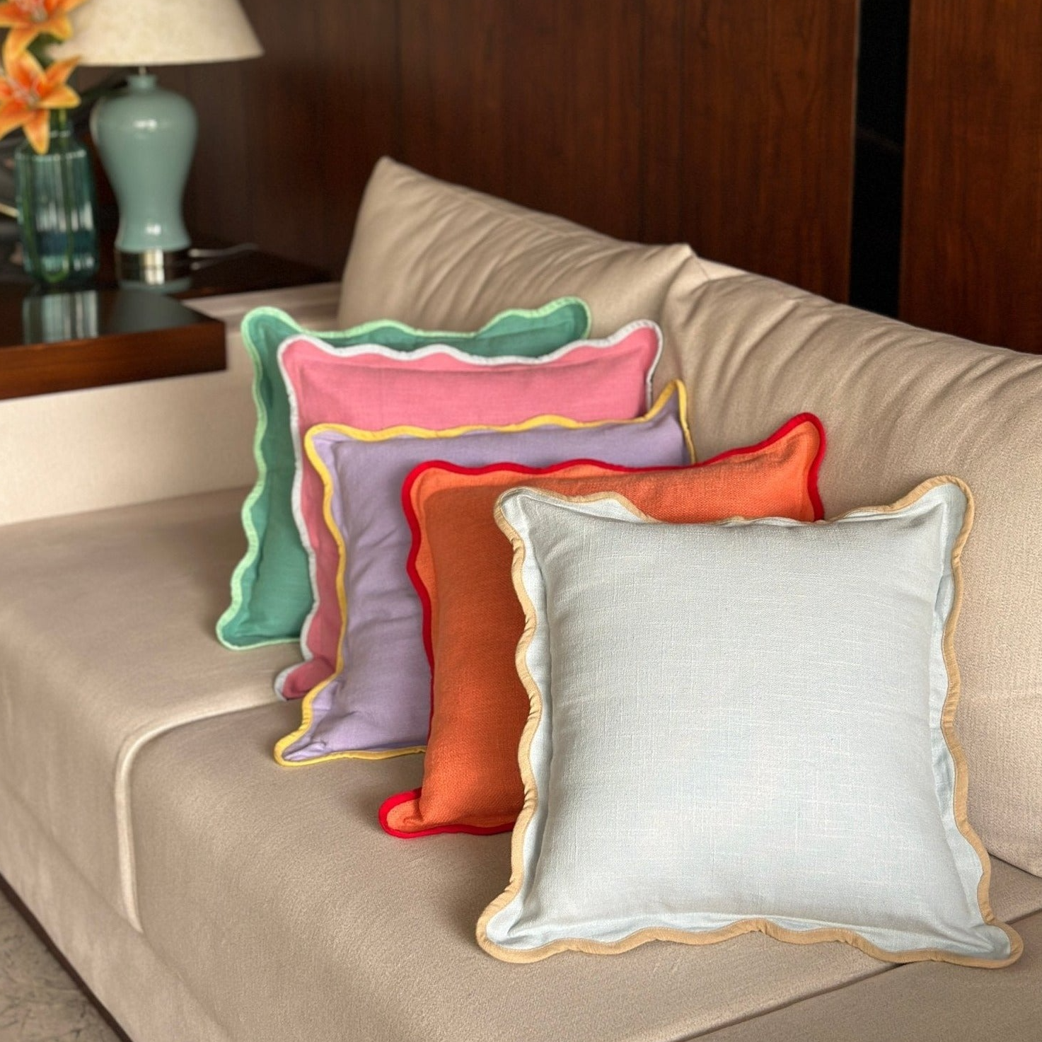 Multicolour  Cushion Covers Set of 5