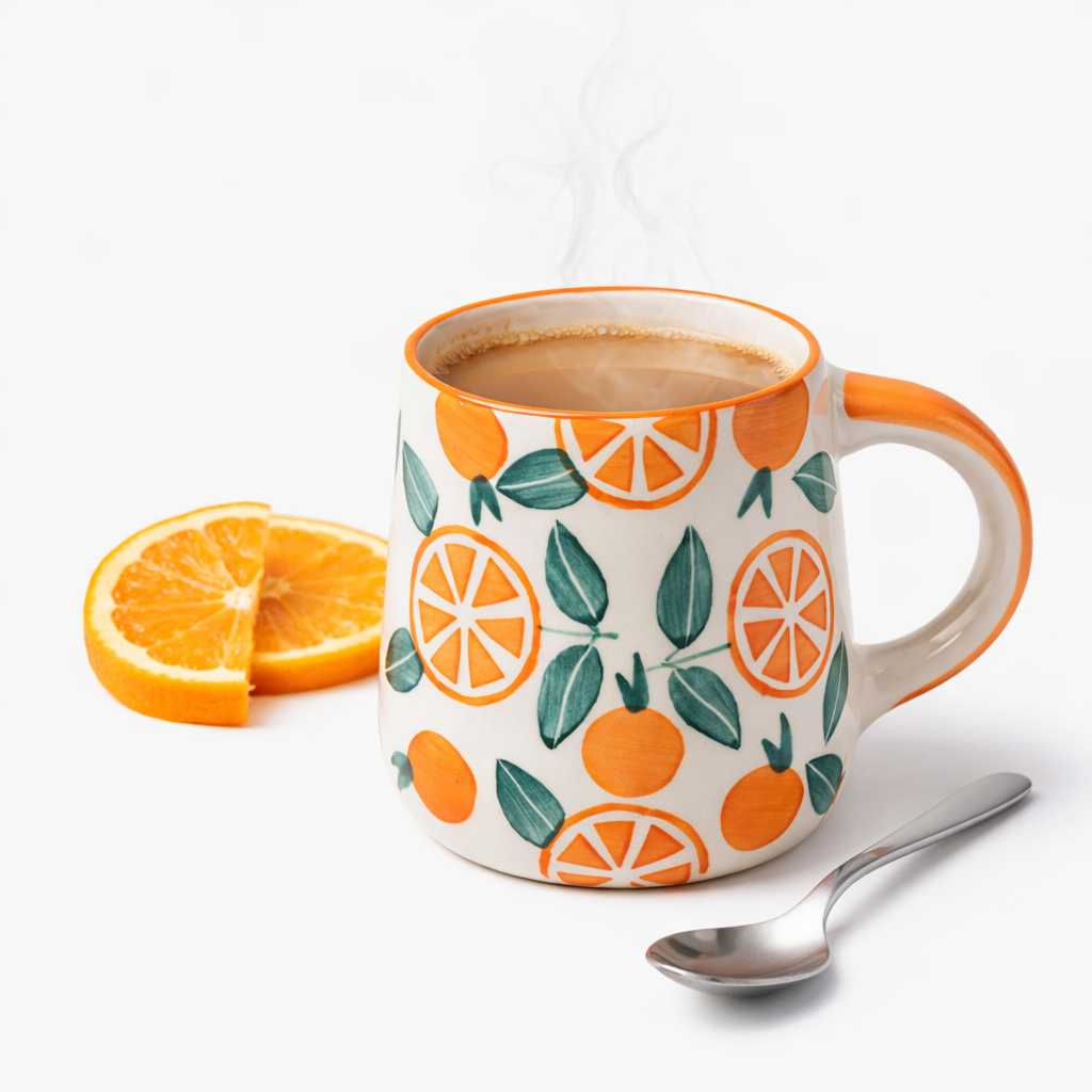 Narangi Orange Ceramic Cup (250ml)
