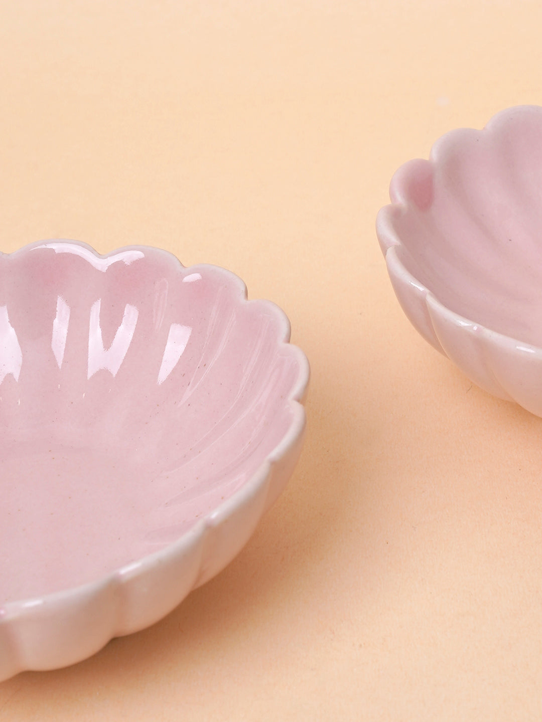 pink pastel scallop bowl nurture india