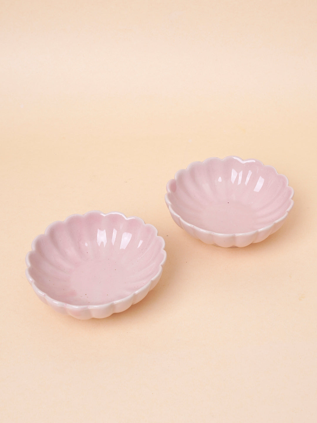 pink pastel scallop bowl nurture india