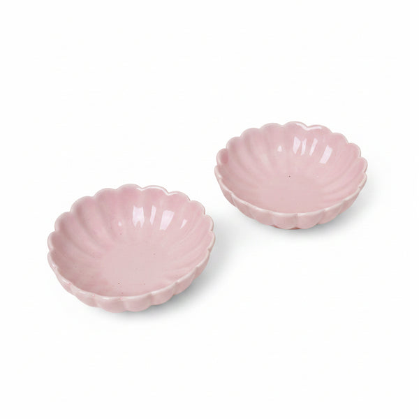 pink pastel scallop bowl nurture india