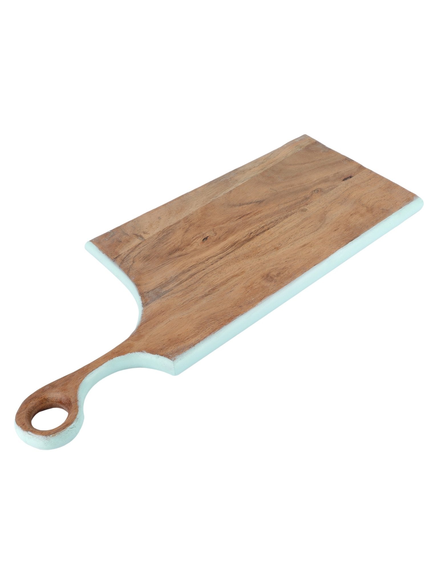 Sleek green Acacia Wood Platter - Nurture India