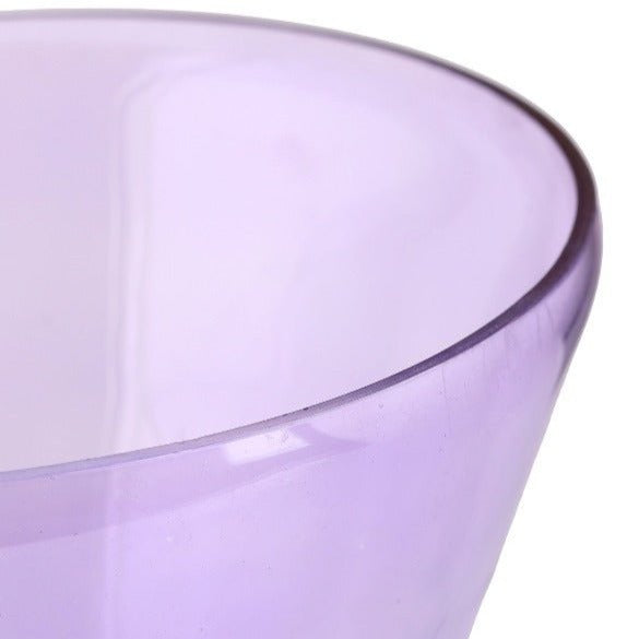 Totem Inspired Glass Vase - Purple Transparent Round Ball Design - Nurture India