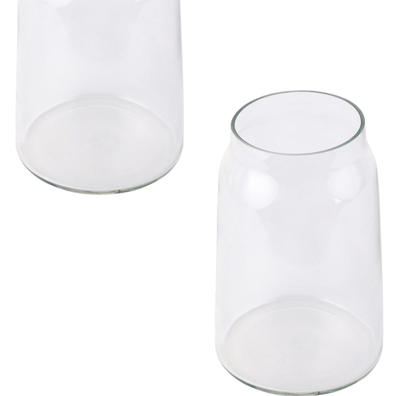 Transparent Glass Minimal Conical Terri Vase - Nurture India