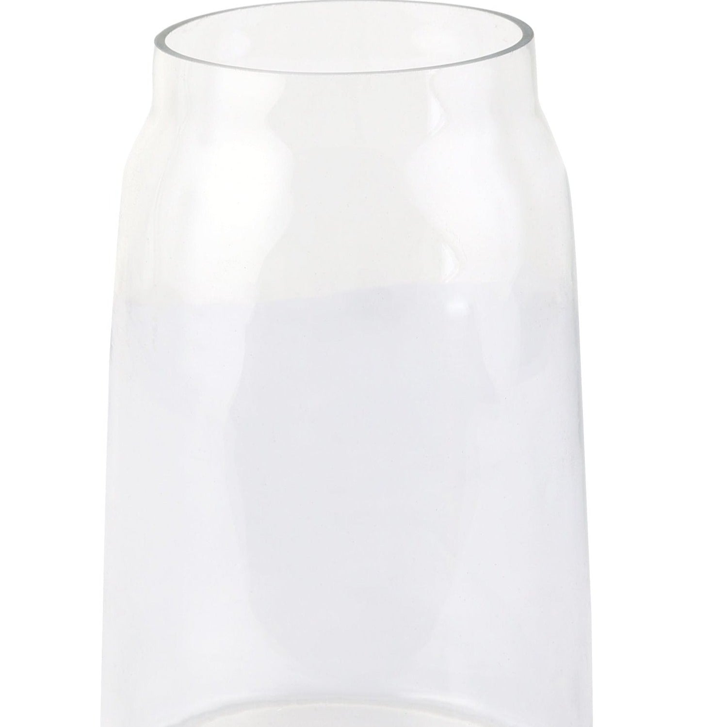Transparent Glass Minimal Conical Terri Vase - Nurture India