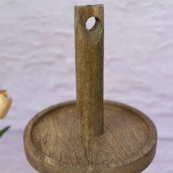 Two Tier Wood Cookie Stand - Nurture India