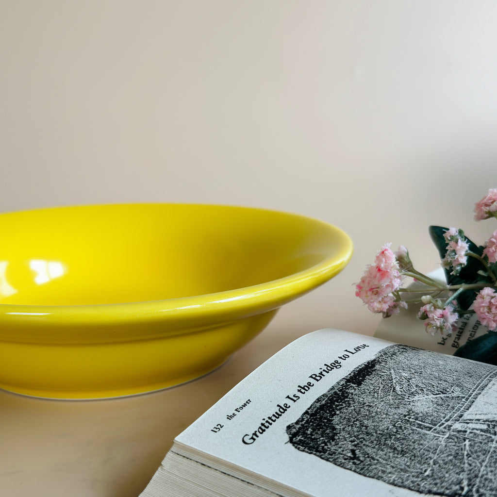 yellow pasta plate nurture india