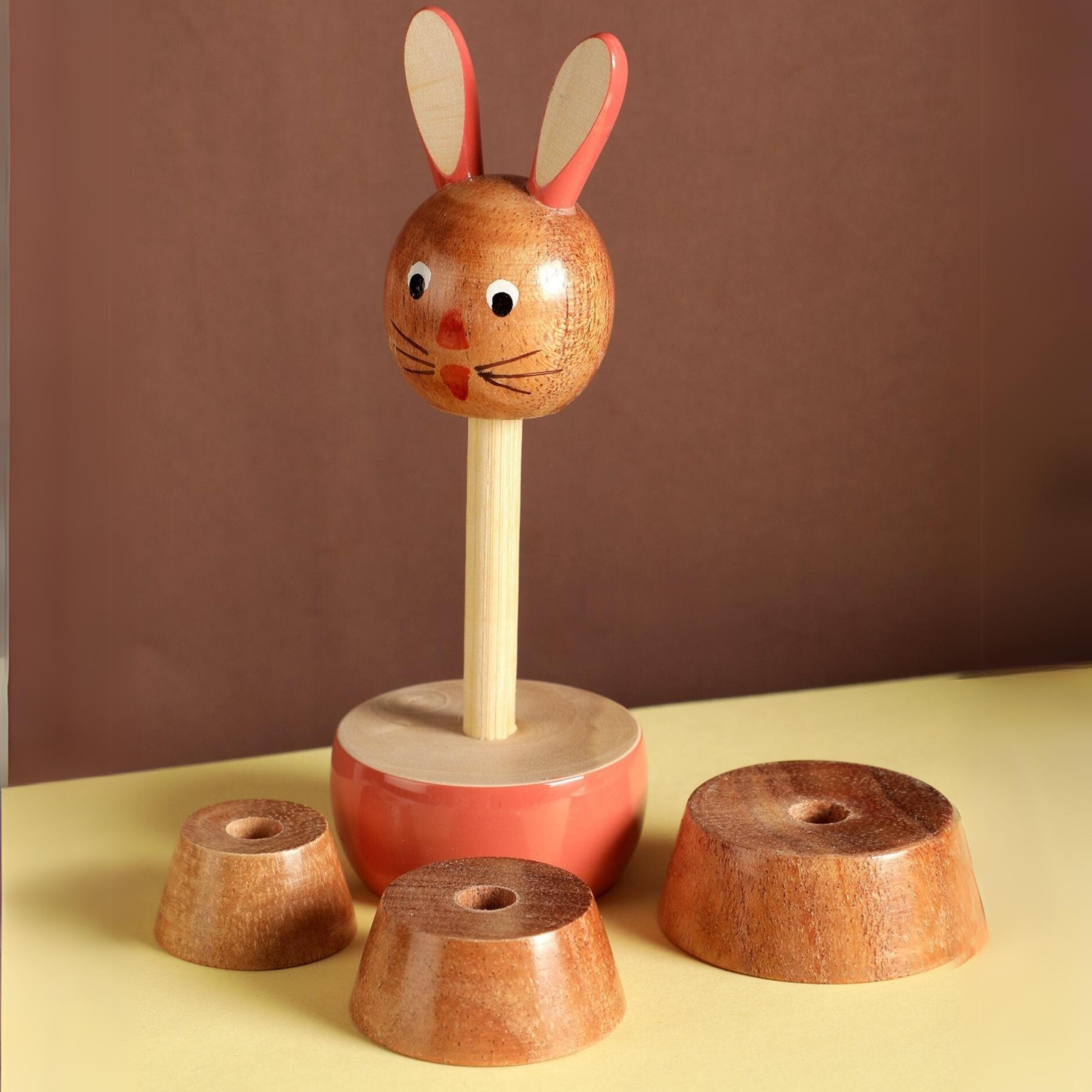 Wooden Rabbit Counting Set