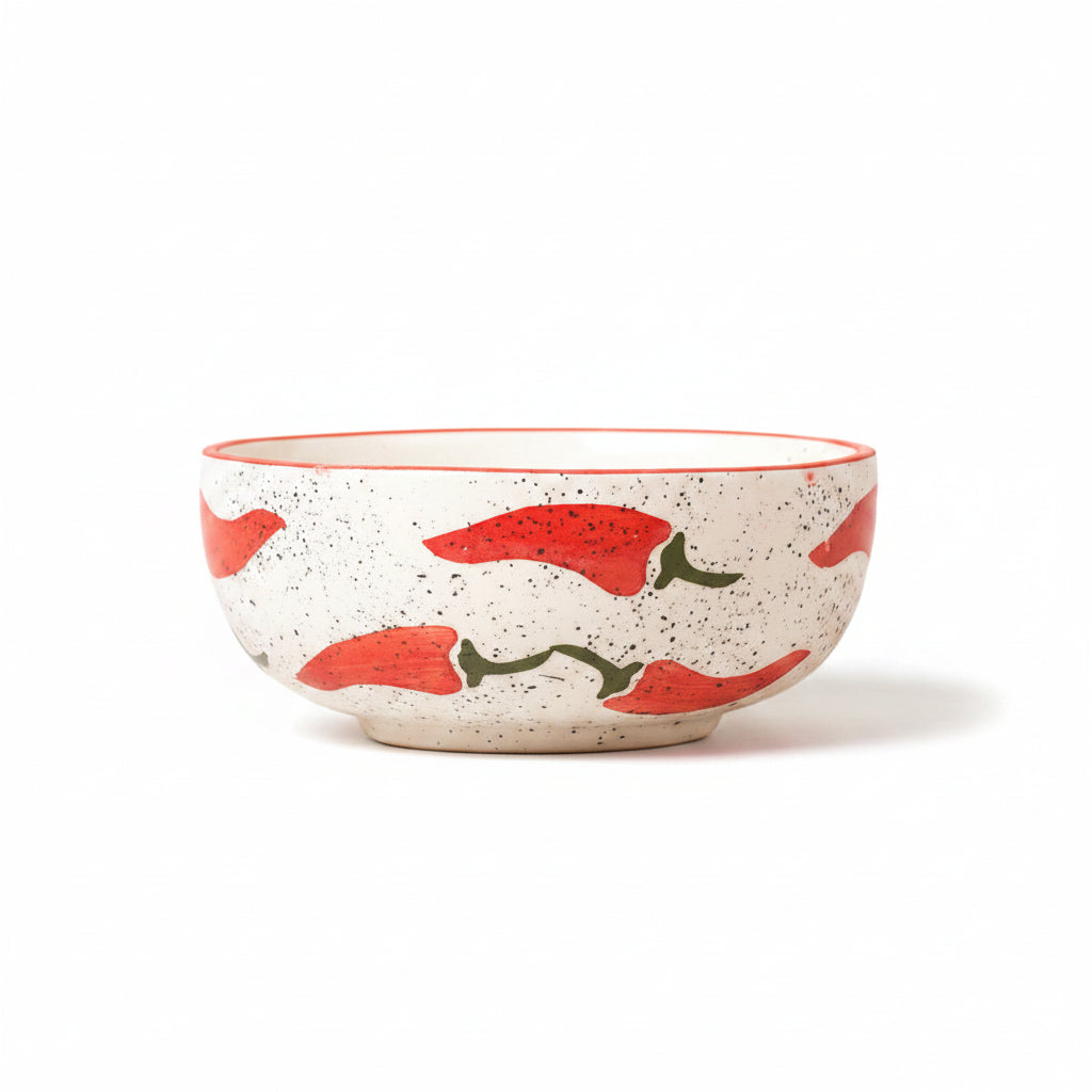 Keep It Spicy Red Chilli Ceramic Bowl - (Large & Small)