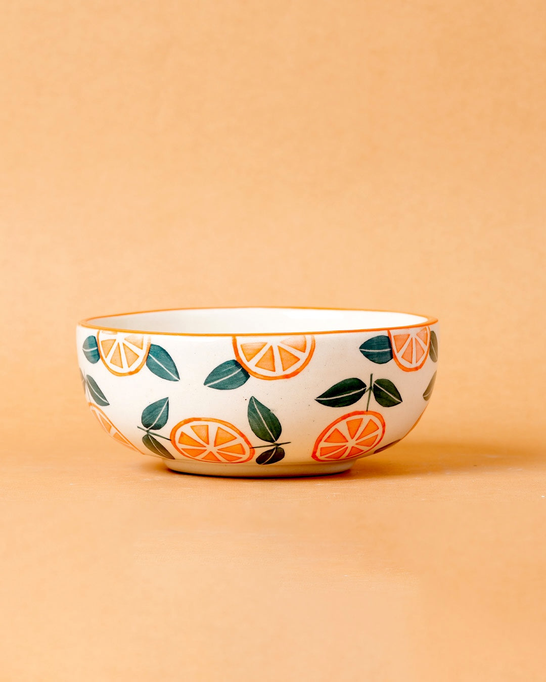 Set - Narangi Orange Ceramic Small Bowls