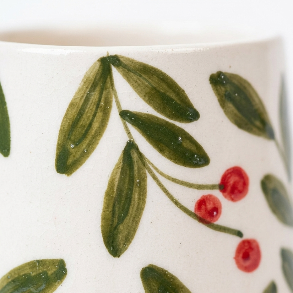 Olive Leaf Ceramic Mug (300ml)