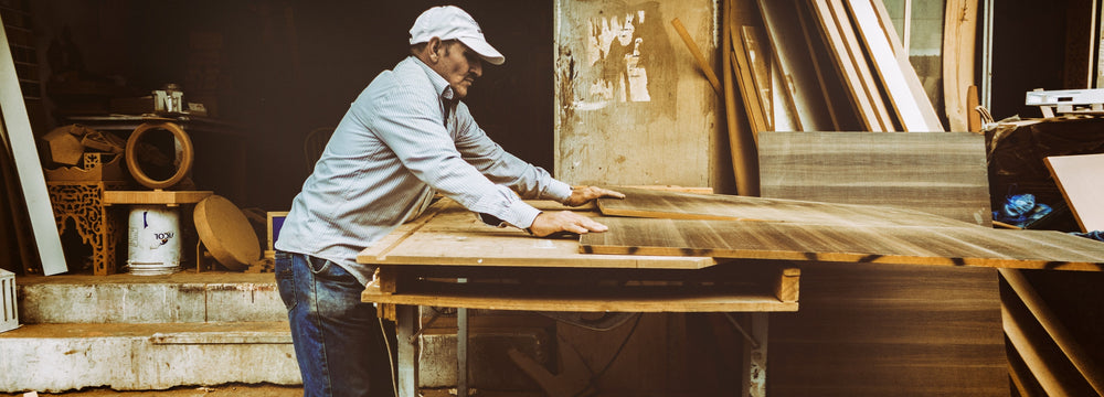 Artisan crafting at a Nurture India cluster