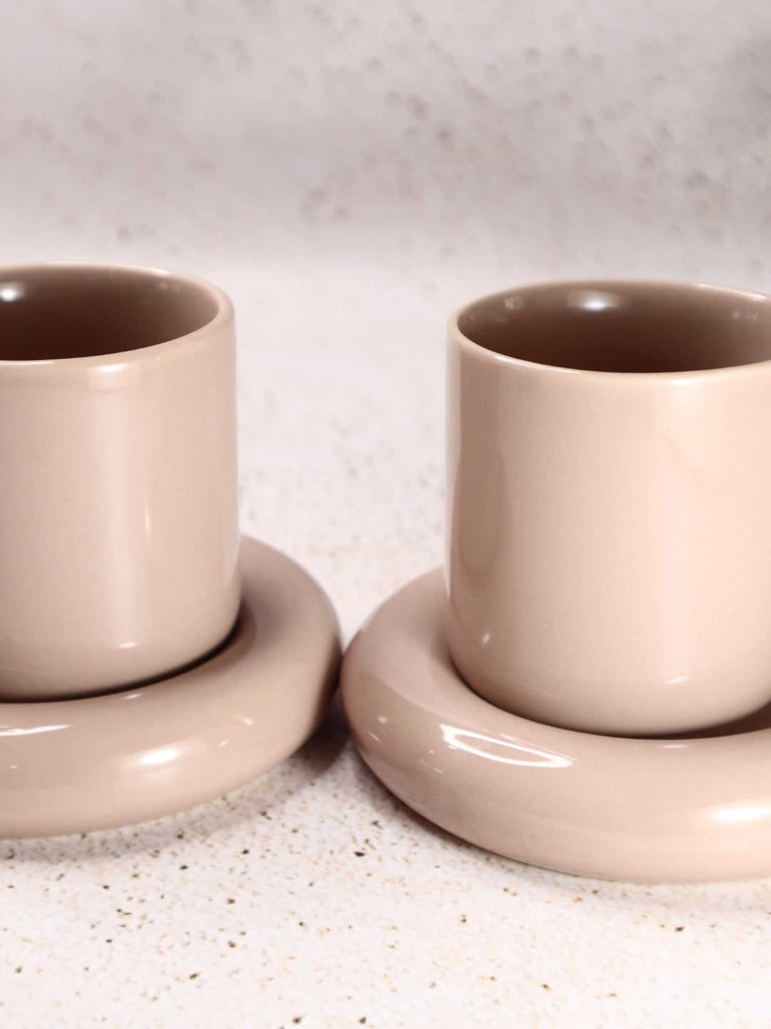 Dusty Pink Cups & Saucer Set (220ml)