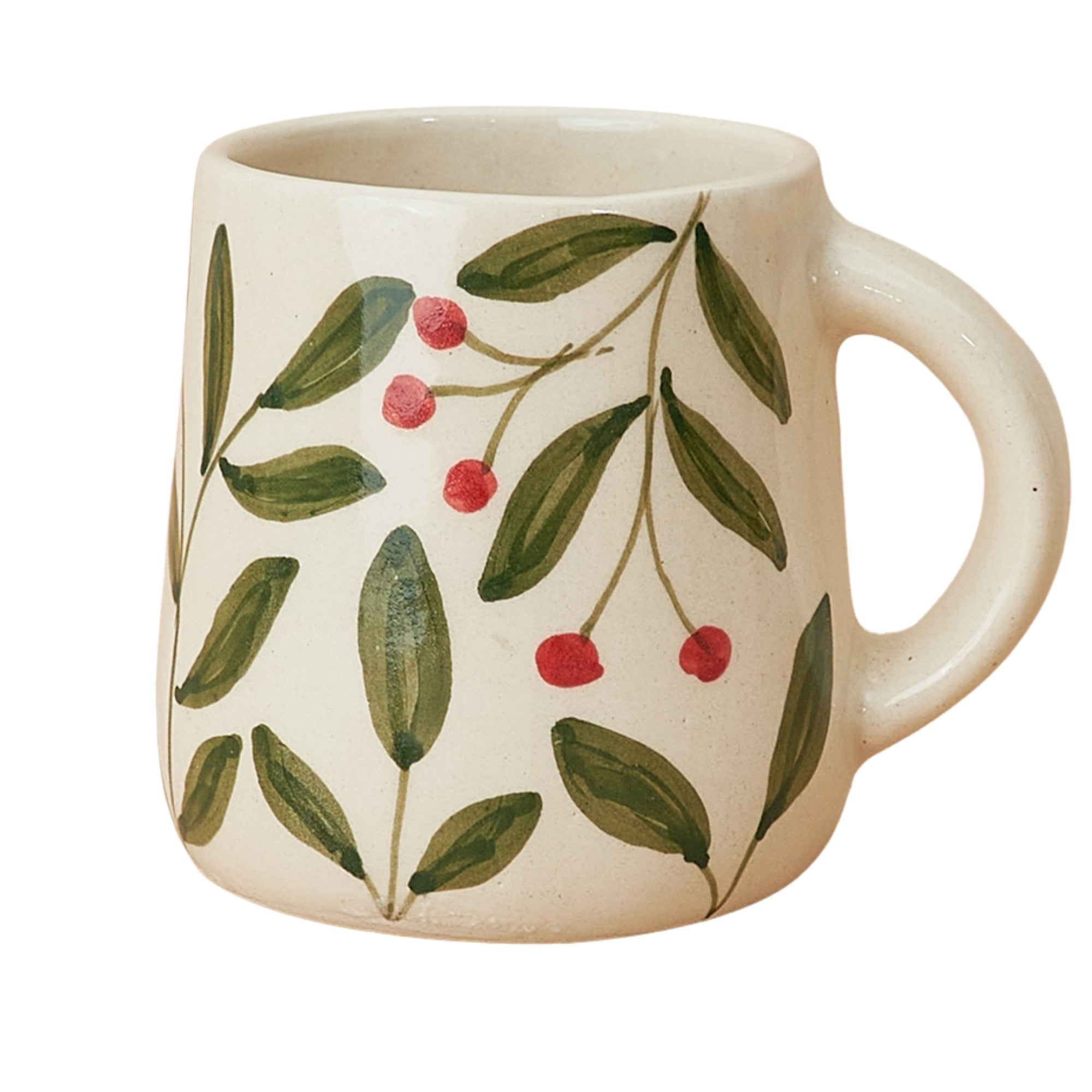 Olive Leaf Ceramic Cup (250ml)