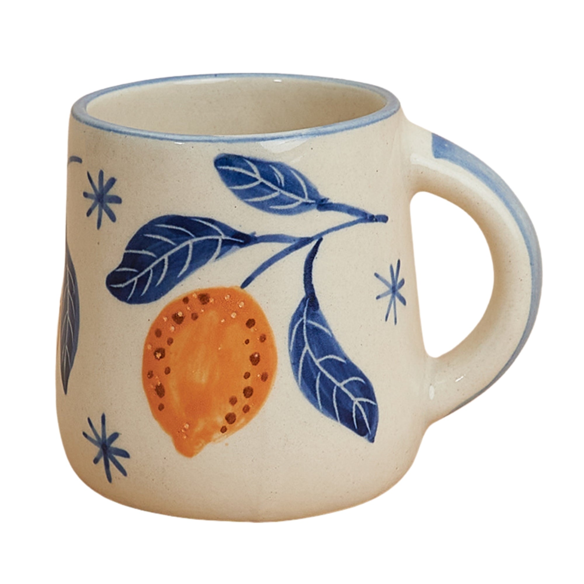 Lemon Leafy Ceramic Cup (250ml)