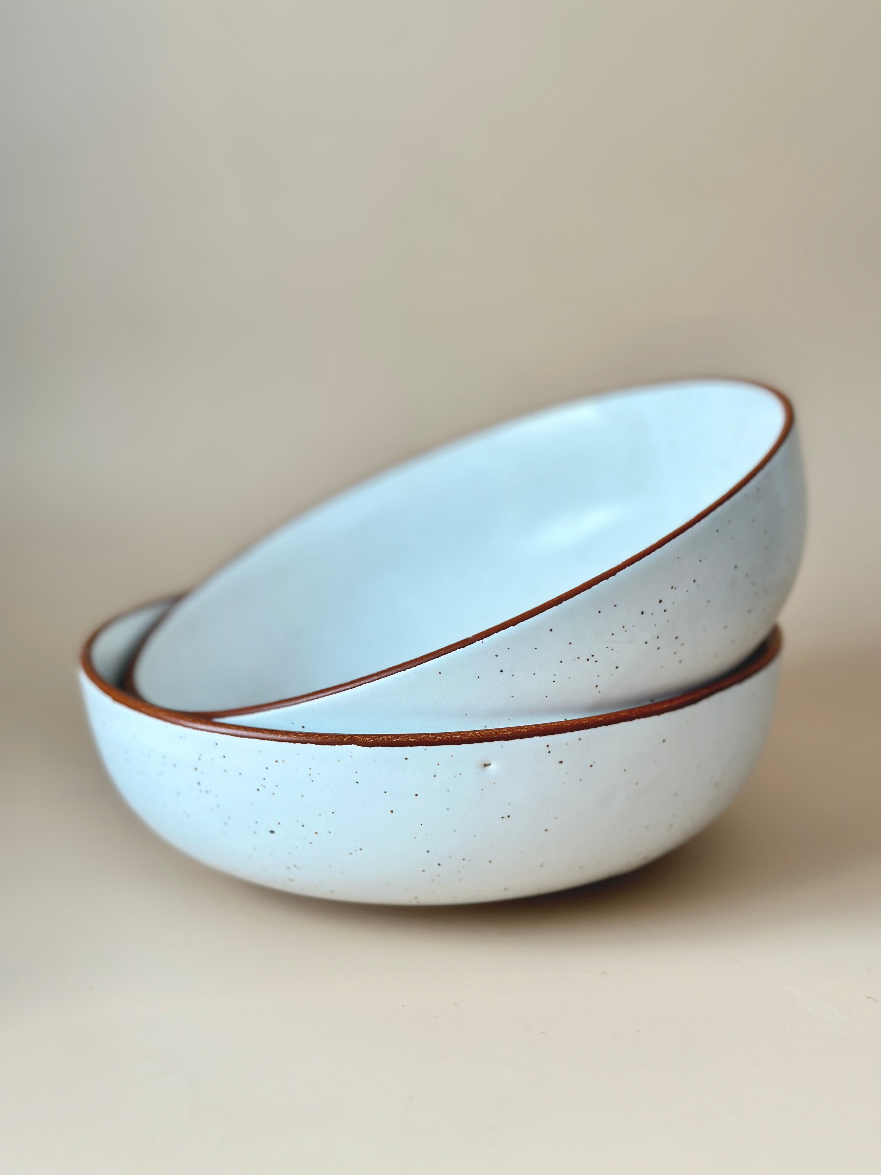 Sprinkle Egg White Ceramic Bowl