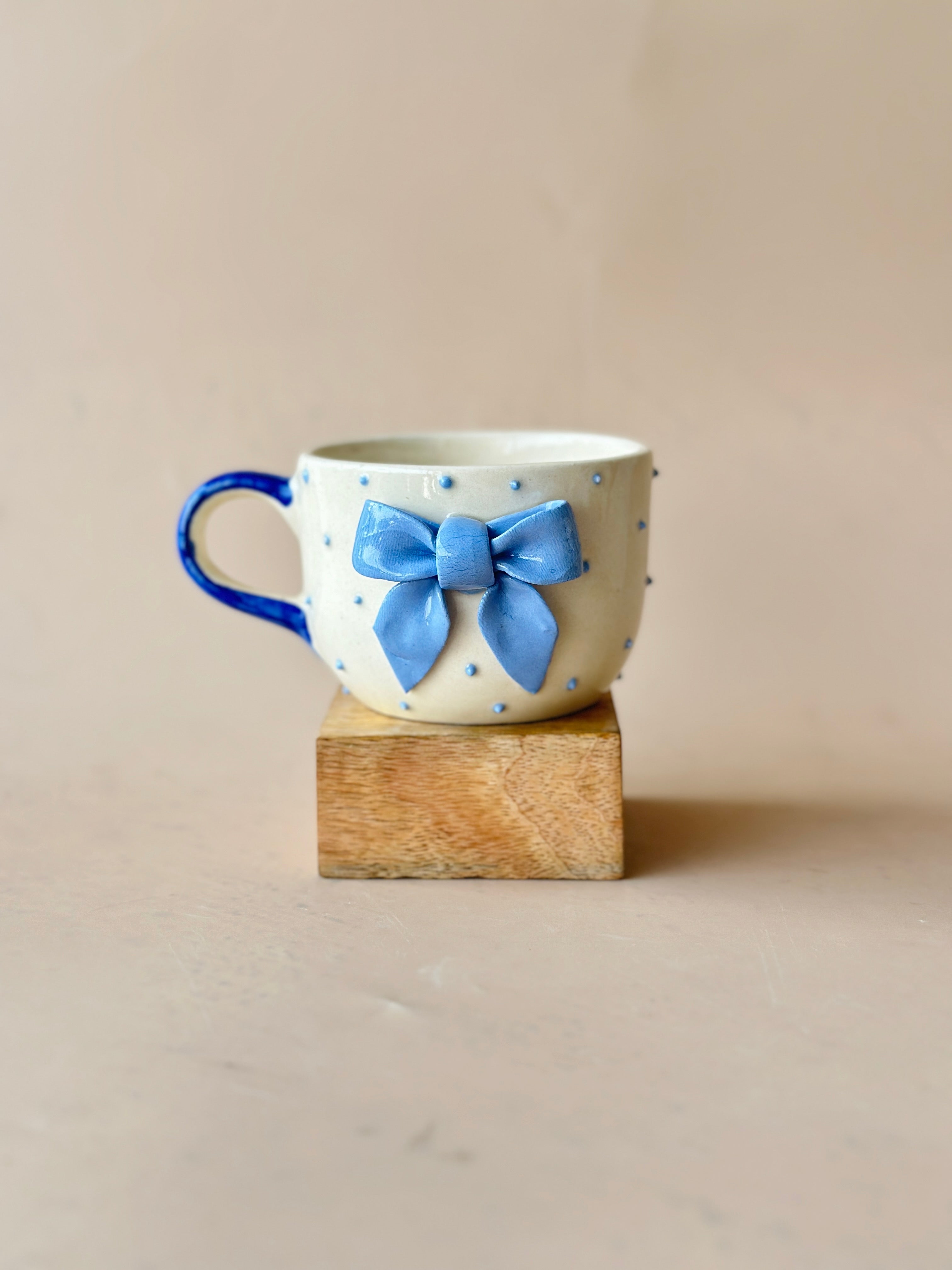 Dramatic Big Bow Espresso Cup - Sky Blue (Pre Order-Dispatches on 13th March)