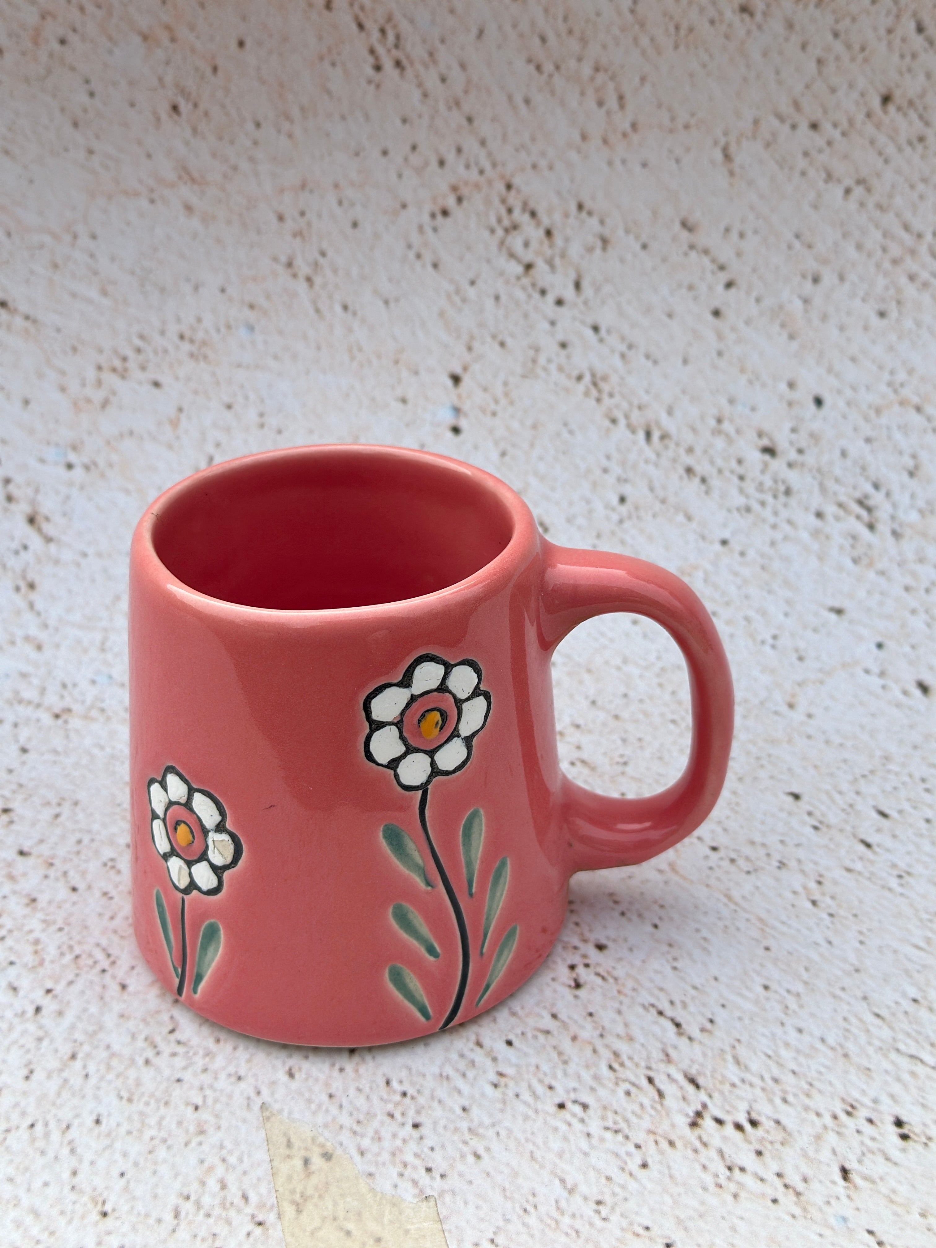 Vibrant Drinkware: Pink Blossom Mug Single (300ml)