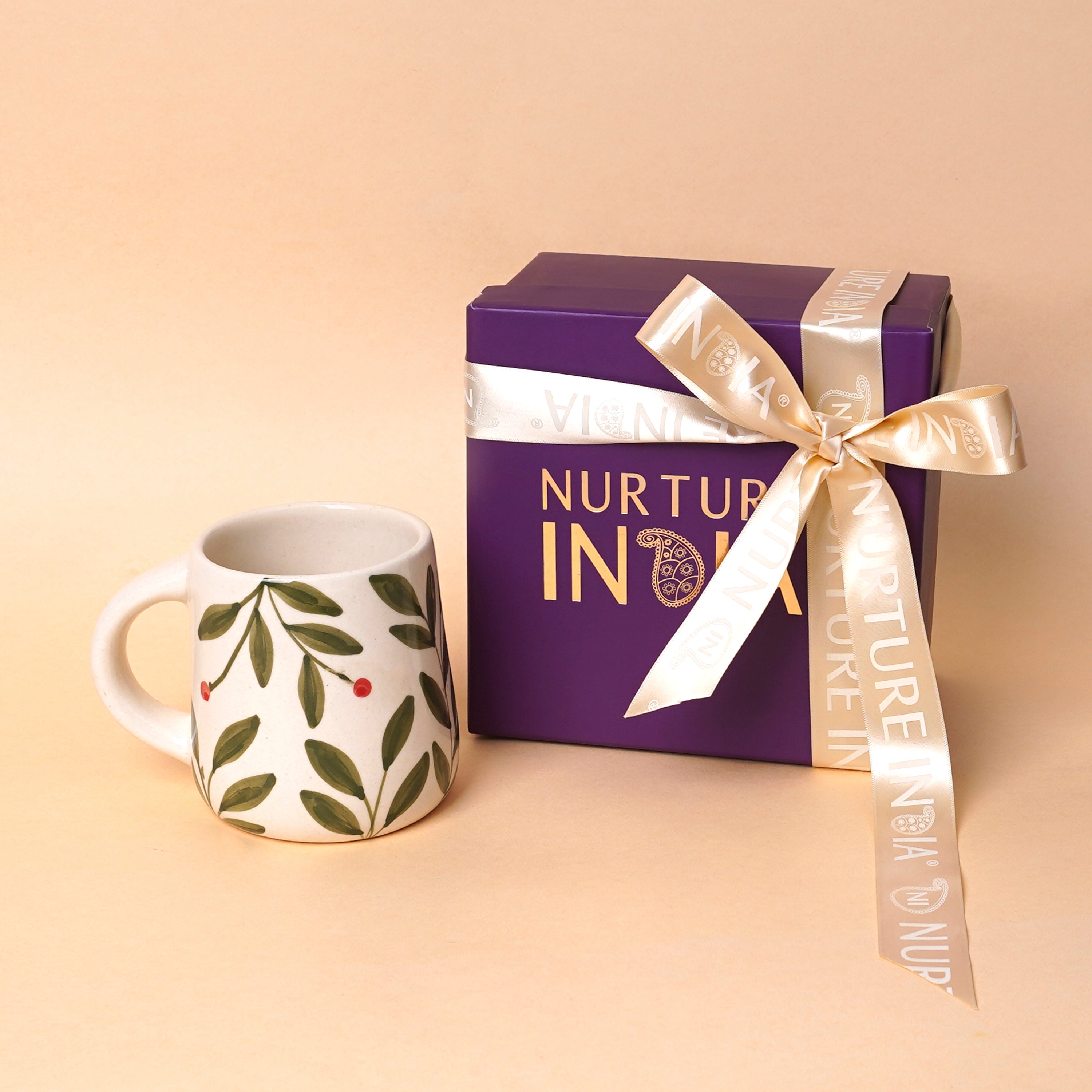 Olive Leaf Mug Gift Box