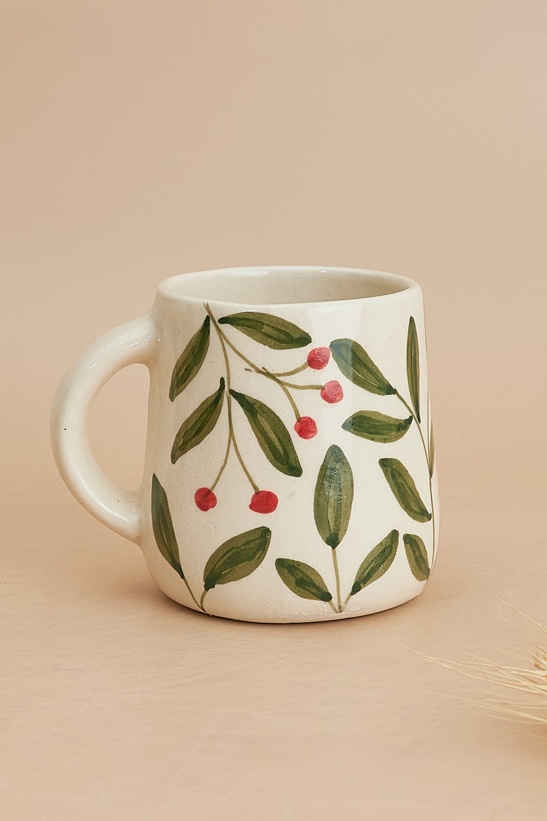 Olive Leaf Ceramic Set - Plate & Mug